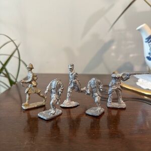 Vintage Lead Soldier Figurines Set of 3